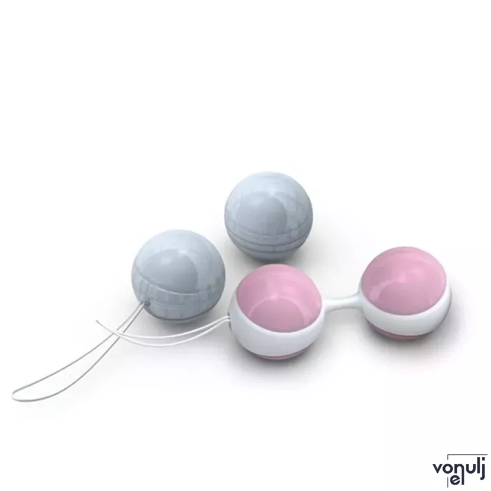 LOVETOY gésagolyó Kegel Ball Blue/Pink - kék-rózsaszín színben, azonos méretű golyókkal, vízálló