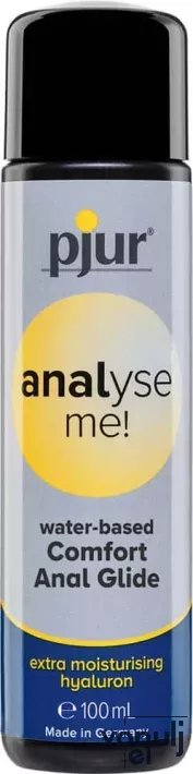 PJUR intim síkosító Analyse Me! Comfort Water Anal Glide 100 ml - anális, vízbázisú, selymes síkosító, jojoba kivonattal a lágy és hidratált bőrért