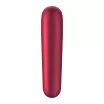 SATISFYER léghullámos csiklóizgató és vibrátor Dual Love Red - bordó színben, vízálló, akkumulátoros, ingyenes applikációval