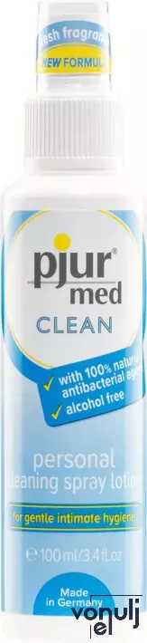 PJUR® tisztító spray Med Clean Spray Bottle 100 ml - alkoholmentes, illatmentes