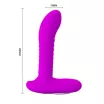 PRETTY LOVE prosztata vibrátor Merlin Purple - lila színben, vízálló, akkumulátoros, extra forgó funkcióval
