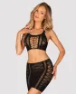 OBSESSIVE szexi szoknya és top K102 - fekete színben, S/M/L méretben