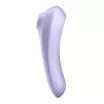 SATISFYER léghullámos csiklóizgató és G-pont vibrátor Dual Pleasure Mauve - lila színben, vízálló, akkumulátoros, ingyenes applikációval