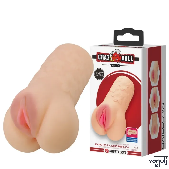 Műpunci maszturbátor Crazy Bull Scarlet Flesh - vízálló