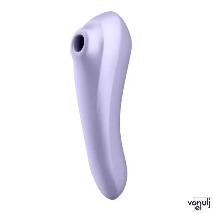 SATISFYER léghullámos csiklóizgató és G-pont vibrátor Dual Pleasure Mauve - lila színben, vízálló, akkumulátoros, ingyenes applikációval