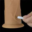 LOVETOY élethű vibrátor 9.0'' Dual Layered Platinum Silicone Rotator - vízálló, távirányítós, tapadókoronggal, akkumulátoros, szilikon (23 cm)