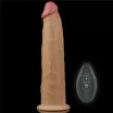 LOVETOY élethű vibrátor 9.0'' Dual Layered Platinum Silicone Rotator - vízálló, távirányítós, tapadókoronggal, akkumulátoros, szilikon (23 cm)