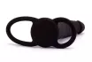 LOVETOY anál dildó Silicone Fantasy Double Prober - fekete színben, heregyűrűvel rögzíthető, vízálló, 15 cm