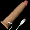 LOVETOY élethű vibrátor 9.0'' Dual Layered Platinum Silicone Rotator - vízálló, távirányítós, tapadókoronggal, akkumulátoros, szilikon (23 cm)
