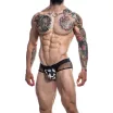 CUT4MEN erotikus férfi alsó Mixed Jockstrap- ShadowCamo XL - fekete mintás kivitelben, XL méretben