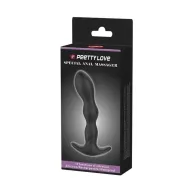 PRETTY LOVE análbot Special Anal Massager - fekete színben, vibrátoros, akkumulátoros, 14,5 cm