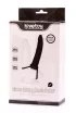 LOVETOY anál dildó Silicone Fantasy Double Prober - fekete színben, heregyűrűvel rögzíthető, vízálló, 15 cm