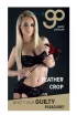 GUILTY PLEASURE cirógató Feather Crop - fekete és piros színben, tollas cirógató és paskoló véggel