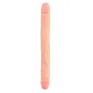CHISA NOVELTIES kétvégű dildó Ladybro Love - realisztikus, testszínű, hajlítható, vízálló, PVC ( 32,5 cm )