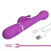 Csiklóizgatós g pont vibrátor Pretty Love Dejon Purple II - akkumulátoros,vízálló