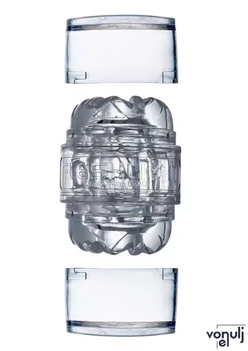 Fleshlight maszturbátor Vantage - realisztikus érzettel, ánusz és vaginanyílással, áttetsző, vízálló, vibráció nélküli