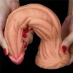 LOVETOY élethű dildó 9,5" NATURE COCK PLATINUM - nagy méretű, herék nélkül, kétrétegű, letapasztható, szilikon (24 cm)