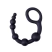 CHISA NOVELTIES anál gyöngysor Power Boyfriend Beads - fekete színben, vibráció nélküli, rugalmas, vízálló, (24 cm)
