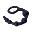 CHISA NOVELTIES anál gyöngysor Power Boyfriend Beads - fekete színben, vibráció nélküli, rugalmas, vízálló, (24 cm)