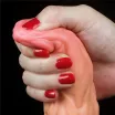 LOVETOY élethű dildó 9,5" NATURE COCK PLATINUM - nagy méretű, herék nélkül, kétrétegű, letapasztható, szilikon (24 cm)