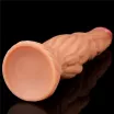 LOVETOY élethű dildó 9,5" NATURE COCK PLATINUM - nagy méretű, herék nélkül, kétrétegű, letapasztható, szilikon (24 cm)