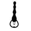 CHISA NOVELTIES análbot Tail Power Beads - fekete színben, vibrátoros, elemes, 18 cm