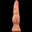 LOVETOY élethű dildó 9,5" NATURE COCK PLATINUM - nagy méretű, herék nélkül, kétrétegű, letapasztható, szilikon (24 cm)
