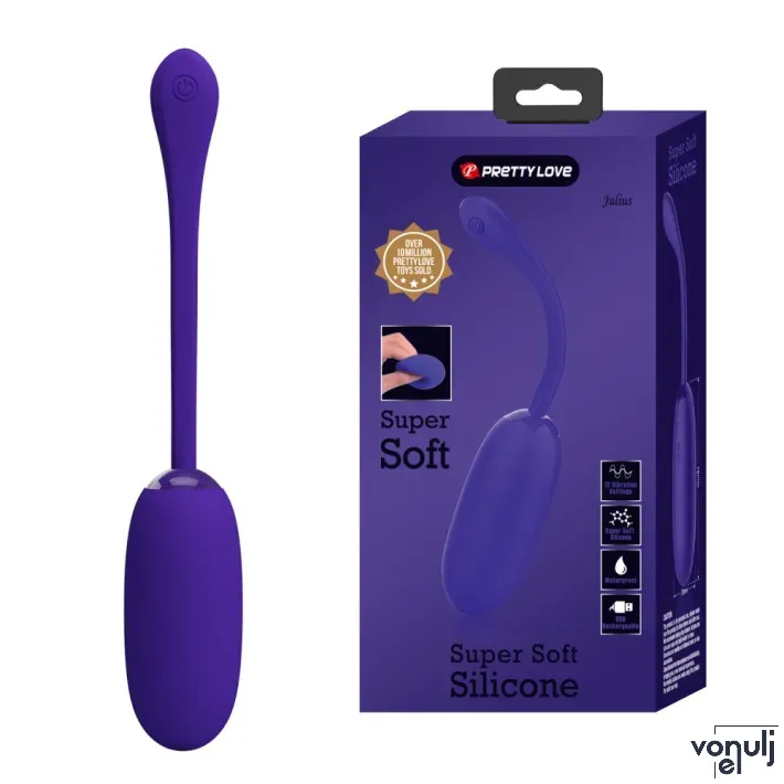 Vibrációs tojás PRETTY LOVE Julius Purple II - akkumulátoros