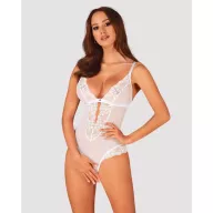 OBSESSIVE dögös body Heavenlly - fehér színben, M/L méretben