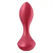 SATISFYER fenékdugó Backdoor Lover Red - piros színben, vibrátoros, vízálló, akkumulátoros