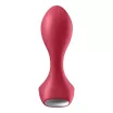 SATISFYER fenékdugó Backdoor Lover Red - piros színben, vibrátoros, vízálló, akkumulátoros