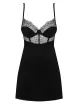 OBSESSIVE szexi babydoll és tanga Sharlotte - fekete színben, S/M méretben