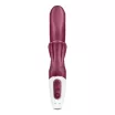 SATISFYER csiklóizgatós vibrátor Love Me Red - bordó színben, két motoros, vízálló, akkumulátoros