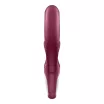 SATISFYER csiklóizgatós vibrátor Love Me Red - bordó színben, két motoros, vízálló, akkumulátoros