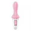 SATISFYER anál vibrátor Air Pump Booty 5+ Pink - rózsaszín színben, felfújható szárral, okos, akkumulátoros, ingyenes applikációval