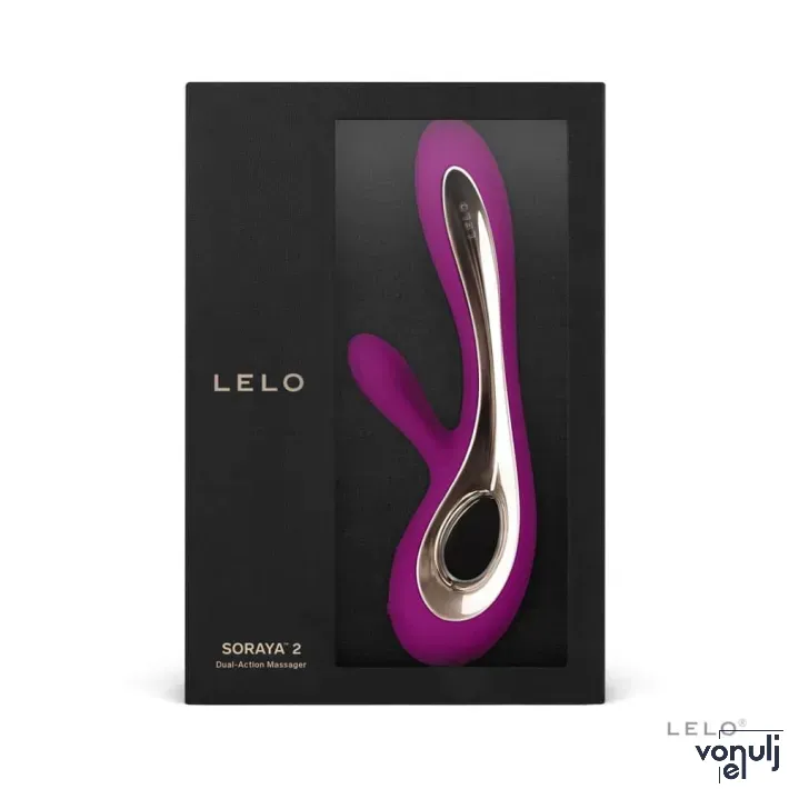 LELO csiklóizgatós vibrátor Soraya 2 Deep Rose - lila színben, vízálló, akkumulátoros