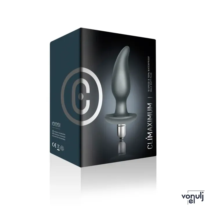 Prosztata vibrátor Rocks-off Climaximum Idosi Grey - elemes,vízálló