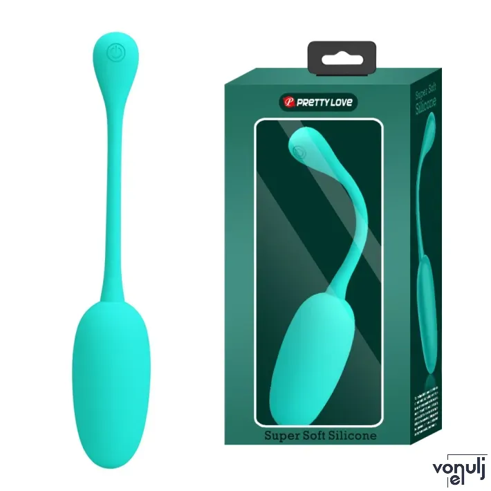 Vibrációs tojás PRETTY LOVE Knucker Green - akkumulátoros