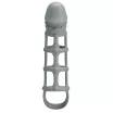 PRETTY LOVE péniszköpeny Penis Sleeve With Ball Strap White - fehér színű, vízálló, (17 cm)