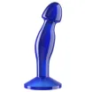 LOVETOY prosztata izgató 6.5'' Flawless Clear Prostate Plug Blue - kék színben, prosztata ingerlésére, letapasztható, vízálló, 16,5 cm