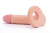 LOVETOY anál dildó 5.8" The Ultra Soft Double 1 - realisztikus, testszínű, herepánttal rögzíthető, vízálló, TPE, 15,8 cm