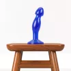 LOVETOY prosztata izgató 6.5'' Flawless Clear Prostate Plug Blue - kék színben, prosztata ingerlésére, letapasztható, vízálló, 16,5 cm