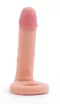LOVETOY anál dildó 5.8" The Ultra Soft Double 1 - realisztikus, testszínű, herepánttal rögzíthető, vízálló, TPE, 15,8 cm