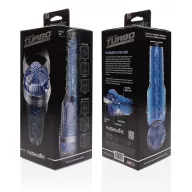 FLESHLIGHT maszturbátor Turbo Core - nonfiguratív, kék színű, vízálló, vibráció nélküli