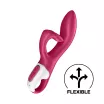 SATISFYER csiklóizgatós vibrátor Embrace Me Berry - szeder színben, vízálló, akkumulátoros