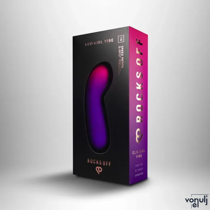 Minivibrátor Rocks-off Glo-Girl Vibe - elemes,vízálló