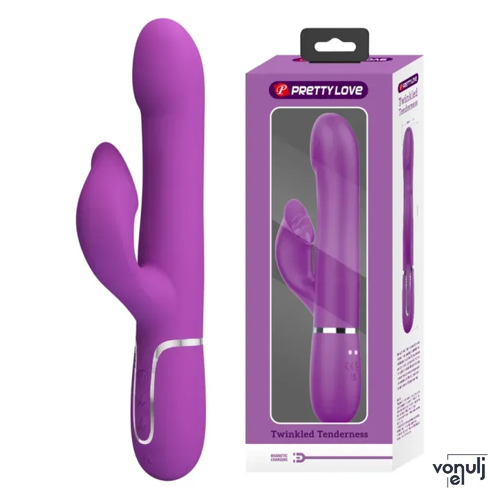 Csiklóizgatós g pont vibrátor Pretty Love Falin Purple II - akkumulátoros,vízálló