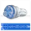 FLESHLIGHT maszturbátor Turbo Core - nonfiguratív, kék színű, vízálló, vibráció nélküli