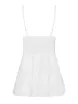 OBSESSIVE dögös babydoll és tanga 810-BAB-2 - fehér színben, S/M méretben