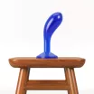 LOVETOY prosztata izgató 6'' Flawless Clear Prostate Plug Blue - kék színben, prosztata ingerlésére, letapasztható, vízálló, 15 cm